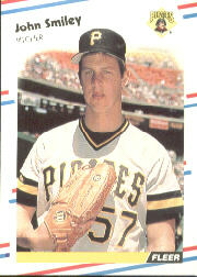 1988 Fleer Baseball Cards      340     John Smiley RC*